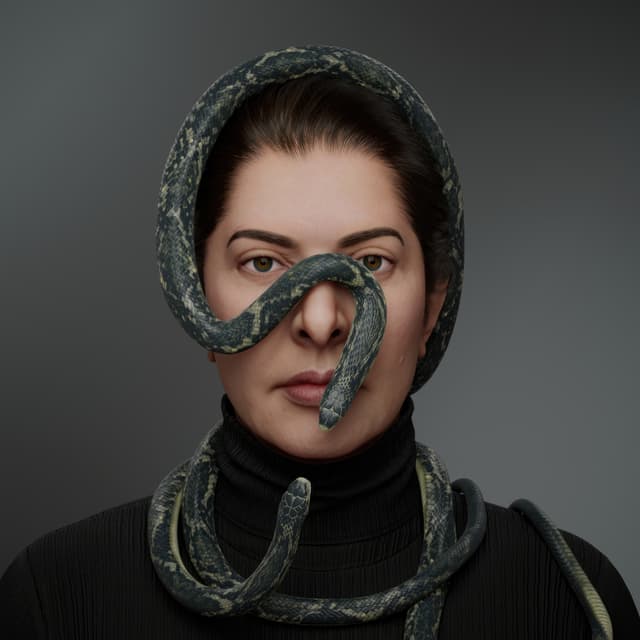 Portrait with Snakes #196